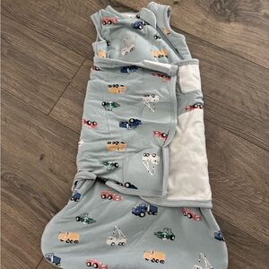 Kids Pajamas with Vehicle Print - Blue